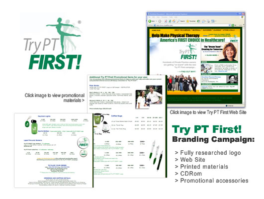 Try PT First Campaign - full branding campaign for the profession of physical therapy